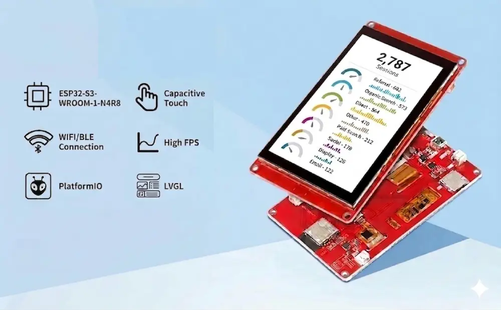 Developing a Portrait-Mode HMI on ESP32-S3 with LVGL